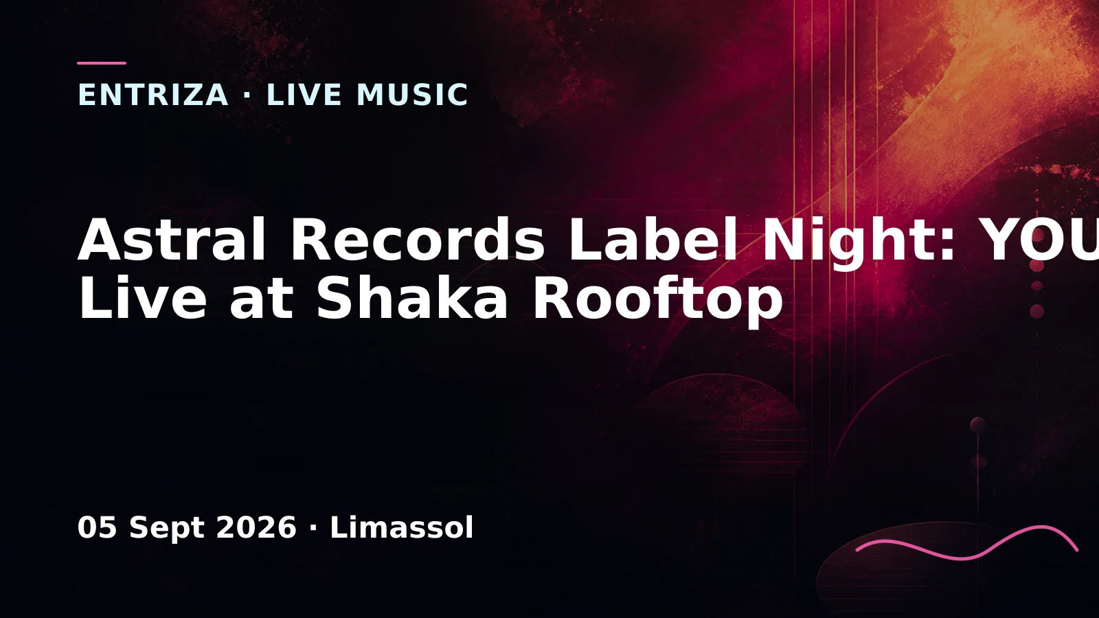 Astral Records Label Night: YOUNA (KR) Live at Shaka Rooftop, EventOr Cyprus, Limassol