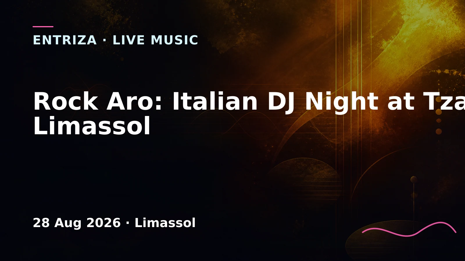 Rock Aro: Italian DJ Night at Tzar Limassol, EventOr Cyprus, Limassol