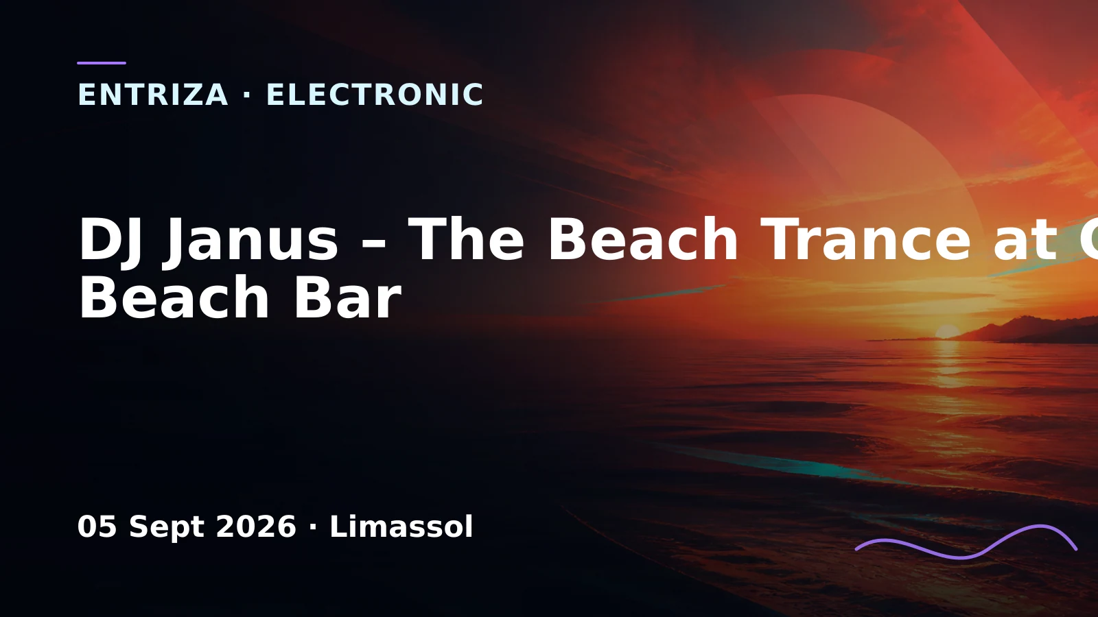 DJ Janus – The Beach Trance at Guaba Beach Bar, Cyprus Underground, Limassol