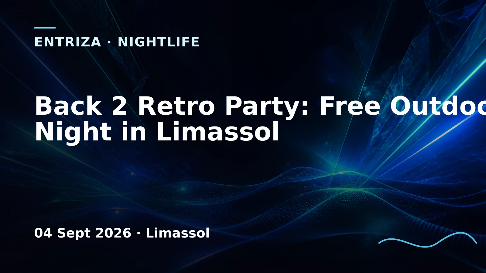 Back 2 Retro Party: Free Outdoor Disco Night in Limassol, EventOr Cyprus, Limassol