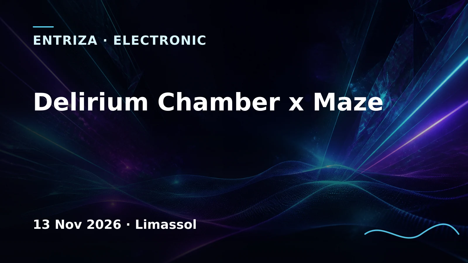 Редакционная графика Entriza для Delirium Chamber x Maze в городе Лимасол