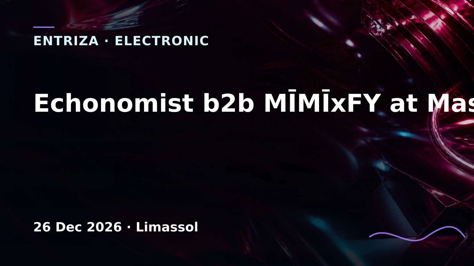 Echonomist b2b MĪMĪxFY at Mason, Cyprus Underground, Limassol